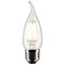 6Pk - Satco 4w CA10 LED 2700K Medium Base Dimmable - 40w equiv